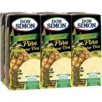 Zumo de piña-uva DON SIMON, pack 6x20 cl