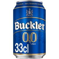 Cerveza sin alcohol 0,0% BUCKLER, lata 33 cl