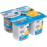 Yogur desnatado sabor limón EROSKI basic, pack 4x125 g