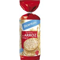 Tortitas de arroz integral BICENTURY, paquete 130 g