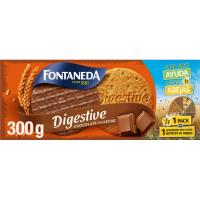 Galleta de chocolate con leche FONTANEDA DIGESTIVE, caja 300 g