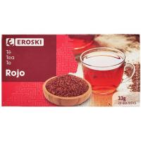 Té rojo EROSKI, caja 20 sobres