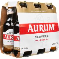 Cerveza AURUM, pack botellín 6x25 cl