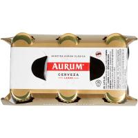 Cerveza AURUM, pack botellín 6x25 cl