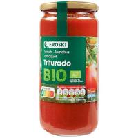 Tomate triturado EROSKI BIO, frasco 660 g