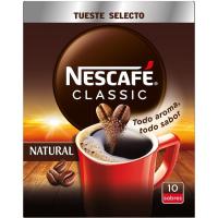 Café soluble natural NESCAFÉ, caja 10 sobres