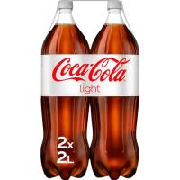 Refresco de cola light COCA COLA, pack 2x2 litros