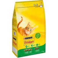 Alimento de conejo-pollo-verdura gato FRISKIES, saco 1,5 kg