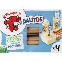 Palitos de queso LA VACA QUE RIE, 4 uds., caja 140 g