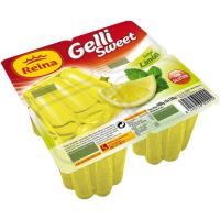 Gelatina de limón REINA, pack 4x100 g