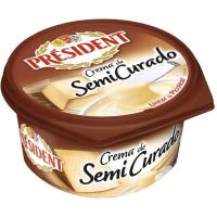 Crema de queso semicurado PRESIDENT, tarrina 125 g