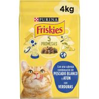 Alimento de bacalao-trucha-verd. gato adulto FRISKIES, saco 4 kg