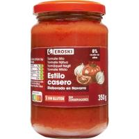 Tomate frito casero con aceite de oliva EROSKI, frasco 350 g 