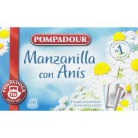 Manzanilla con anís POMPADOUR, caja 20 sobres