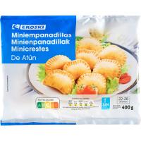 Mini empanadillas de atún EROSKI, bolsa 400 g