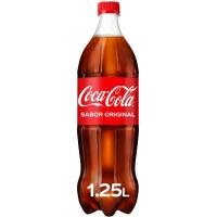 Refresco de cola COCA COLA, botella 1,25 litros