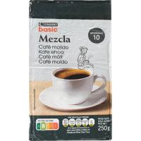 Café molido mezcla EROSKI BASIC, paquete 250 g