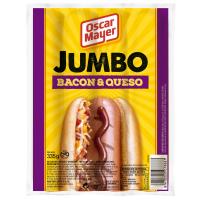 Salchichas Jumbo de bacón-queso OSCAR MAYER, sobre 335 g