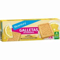 Galleta devoragrasas sabor yogur-limón BICENTURY, caja 160 g