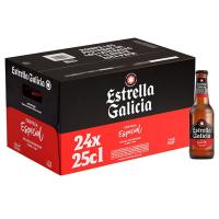 Cerveza especial ESTRELLA GALICIA, pack 24x25 cl