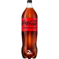 Refresco de cola COCA COLA Zero, botella 2 litros