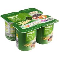 Bífidus fibras con muesli EROSKI, pack 4x125 g