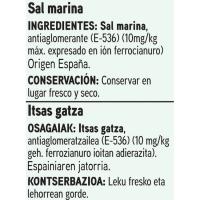Sal marina gruesa EROSKI BASIC, paquete 1 kg
