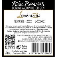 Albariño Rías Baixas LEMBRANZAS, botella 75 cl