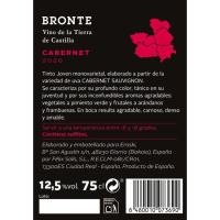 Vino Tinto Cabernet Tierra de Castilla BRONTE, botella 75 cl
