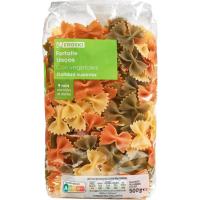 Farfalle con vegetales EROSKI, paquete 500 g