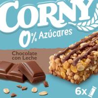 Barritas de chocolate con leche 0% CORNY, 6 uds, caja 120 g